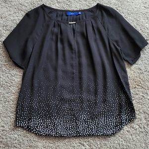 Apt. 9 Black and White Blouse